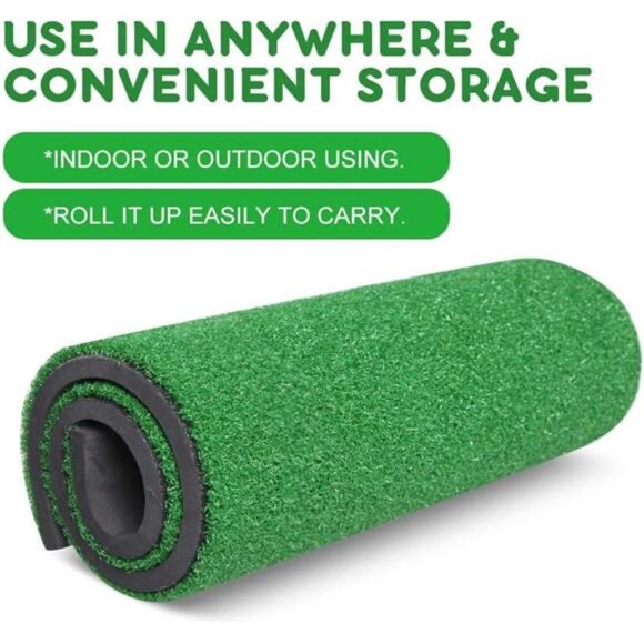 TRUEDAYS Golf Mat - Artificial Turf Golf Mat with Non-Slip Foam - 12“ x 24“ - Picture 5 of 7
